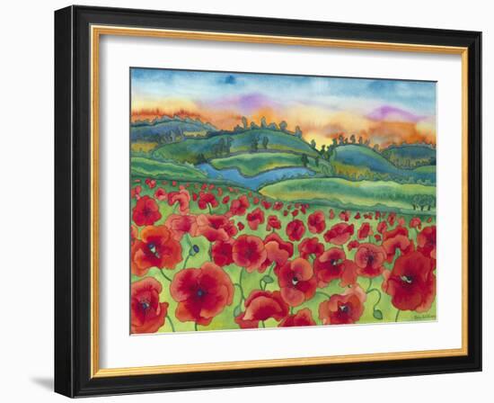 Magical Poppy Field-Carissa Luminess-Framed Giclee Print