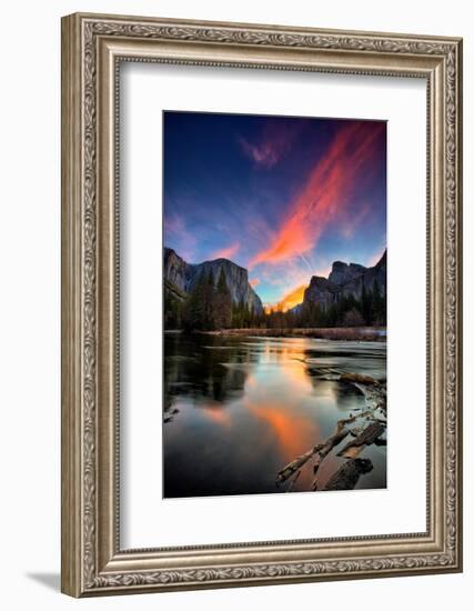 Magical Sunrise at Valley View, Yosemite National Park-Vincent James-Framed Photographic Print