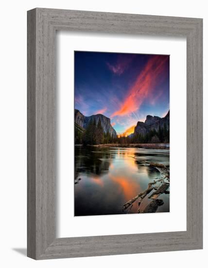 Magical Sunrise at Valley View, Yosemite National Park-Vincent James-Framed Photographic Print