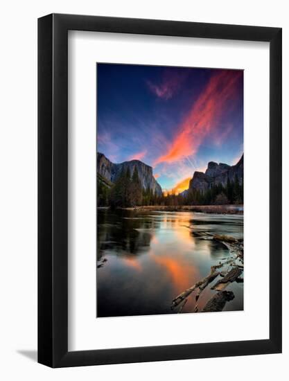 Magical Sunrise at Valley View, Yosemite National Park-Vincent James-Framed Photographic Print