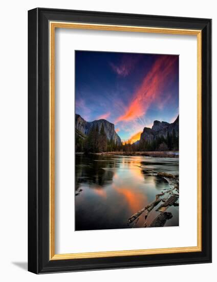 Magical Sunrise at Valley View, Yosemite National Park-Vincent James-Framed Photographic Print