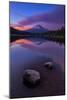 Magical Sunset at Trillium Lake, Mount Hood, Oregon, Pacific Northwest-Vincent James-Mounted Photographic Print