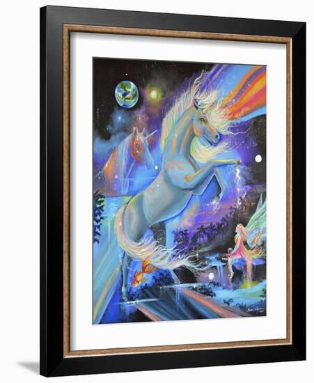 Magical Unicorn-Sue Clyne-Framed Giclee Print