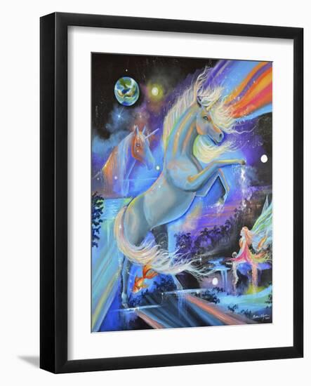 Magical Unicorn-Sue Clyne-Framed Giclee Print