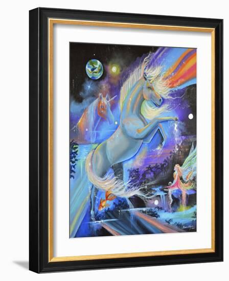 Magical Unicorn-Sue Clyne-Framed Giclee Print