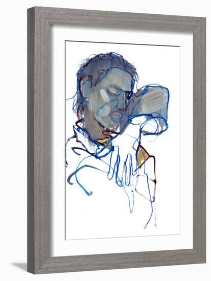 Magician, 2022, (mixed media on paper)-Mark Adlington-Framed Giclee Print