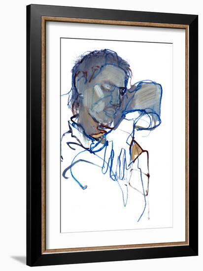 Magician, 2022, (mixed media on paper)-Mark Adlington-Framed Giclee Print