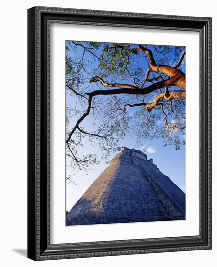 Magician's Pyramid, Uxmal, Yucatan State, Mexico-Paul Harris-Framed Photographic Print
