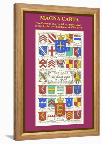 Magna Carta-Hugh Clark-Framed Stretched Canvas