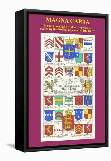 Magna Carta-Hugh Clark-Framed Stretched Canvas