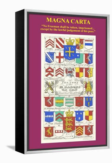 Magna Carta-Hugh Clark-Framed Stretched Canvas