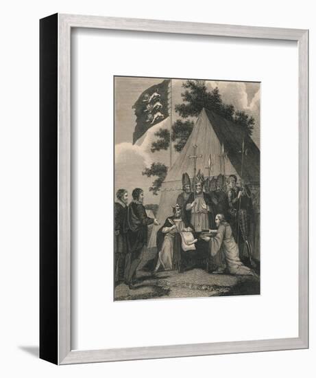 Magna Charter Signed by King John, 1215-null-Framed Giclee Print