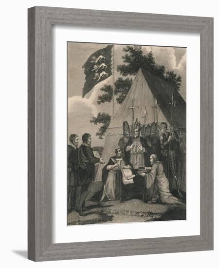 Magna Charter Signed by King John, 1215-null-Framed Giclee Print