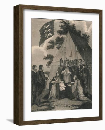 Magna Charter Signed by King John, 1215-null-Framed Giclee Print