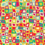 Abstract Pattern with Geometric Shapes-Magnia-Art Print