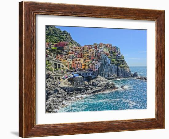 Magnific Manarola in Cinque Terre-Markus Bleichner-Framed Art Print