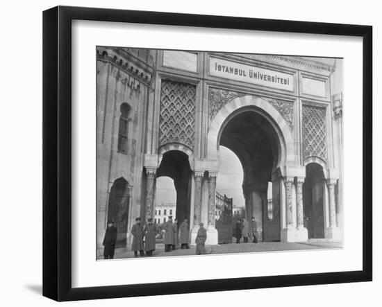 Magnificent Arches to the Entrance of the University of Istanbul-Margaret Bourke-White-Framed Photographic Print