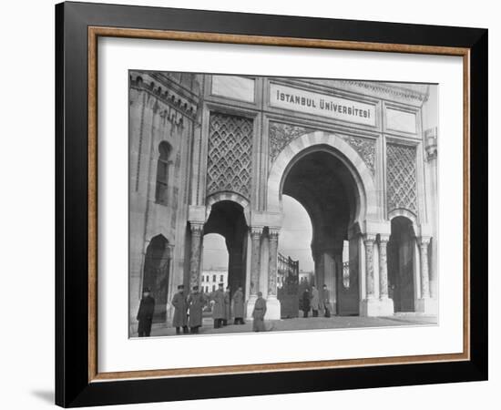 Magnificent Arches to the Entrance of the University of Istanbul-Margaret Bourke-White-Framed Photographic Print