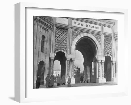 Magnificent Arches to the Entrance of the University of Istanbul-Margaret Bourke-White-Framed Photographic Print