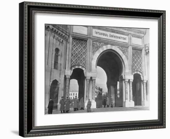 Magnificent Arches to the Entrance of the University of Istanbul-Margaret Bourke-White-Framed Photographic Print