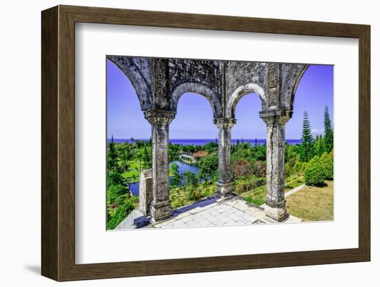 Magnificent grounds of the Taman Ujung, once the home of a King-Greg Johnston-Framed Photographic Print