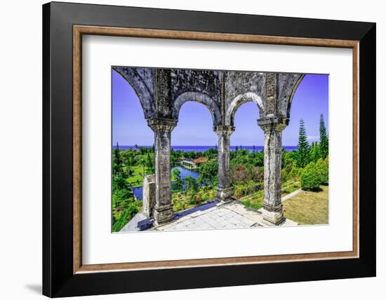 Magnificent grounds of the Taman Ujung, once the home of a King-Greg Johnston-Framed Photographic Print