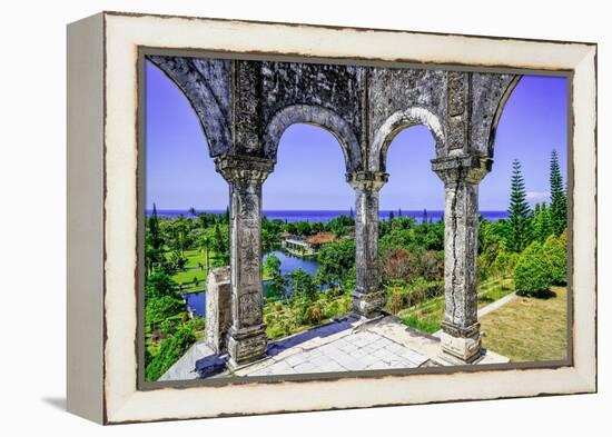 Magnificent grounds of the Taman Ujung, once the home of a King-Greg Johnston-Framed Premier Image Canvas