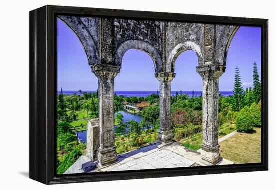 Magnificent grounds of the Taman Ujung, once the home of a King-Greg Johnston-Framed Premier Image Canvas