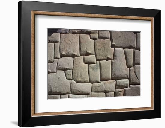 Magnificent Inca Wall, Cuzco, UNESCO World Heritage Site, Peru, South America-Peter Groenendijk-Framed Photographic Print