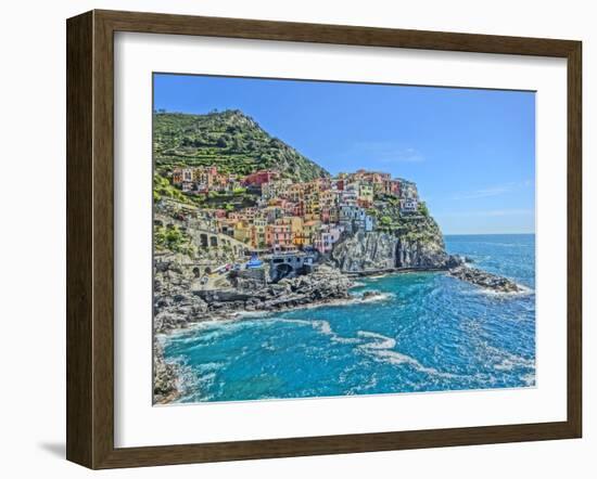 Magnificent Manarola Cinque Terre Via dell Amore-Markus Bleichner-Framed Art Print