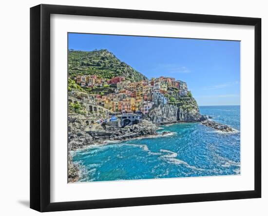 Magnificent Manarola Cinque Terre Via dell Amore-Markus Bleichner-Framed Art Print