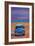 Magnificient Blue Oldtimer in Cuba at Beach-Markus Bleichner-Framed Art Print