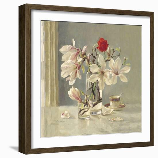 Magnolia and Red Tulip-Valeriy Chuikov-Framed Giclee Print