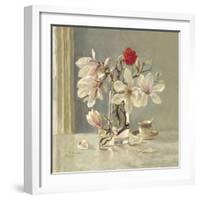 Magnolia and Red Tulip-Valeriy Chuikov-Framed Giclee Print