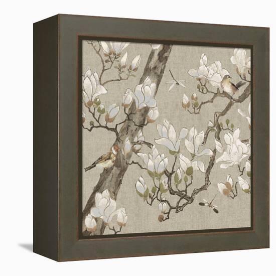 Magnolia Bloom-Mark Chandon-Framed Stretched Canvas