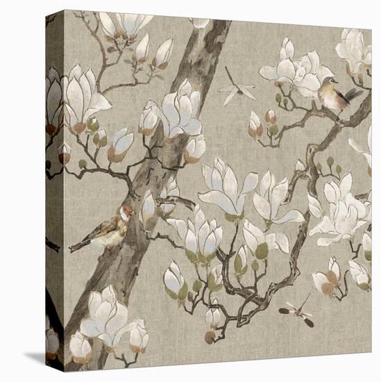 Magnolia Bloom-Mark Chandon-Framed Stretched Canvas