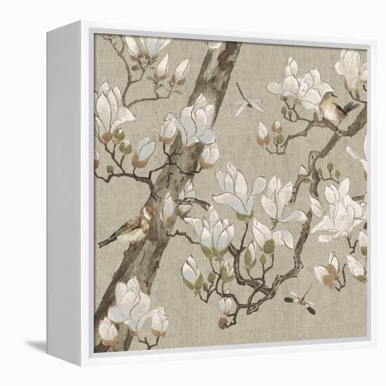 Magnolia Bloom-Mark Chandon-Framed Stretched Canvas