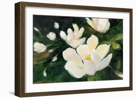 Magnolia Blooms Crop No Petal-Julia Purinton-Framed Art Print