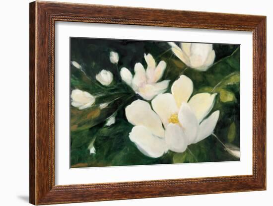 Magnolia Blooms Crop No Petal-Julia Purinton-Framed Art Print