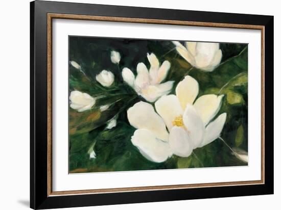 Magnolia Blooms Crop No Petal-Julia Purinton-Framed Art Print