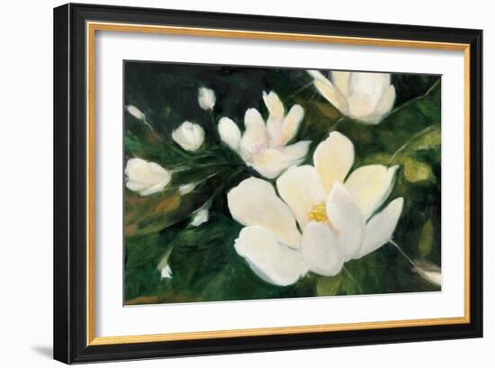 Magnolia Blooms Crop No Petal-Julia Purinton-Framed Art Print