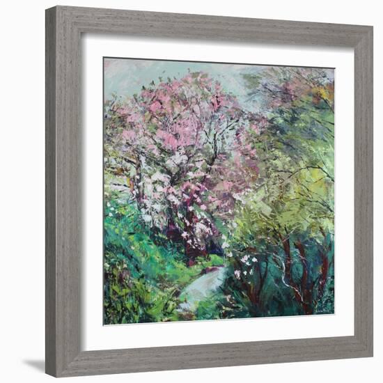 Magnolia Blossom-Sylvia Paul-Framed Giclee Print