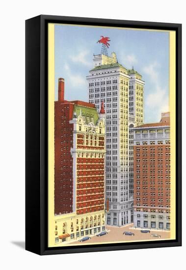 Magnolia Building, Dallas, Texas-null-Framed Stretched Canvas