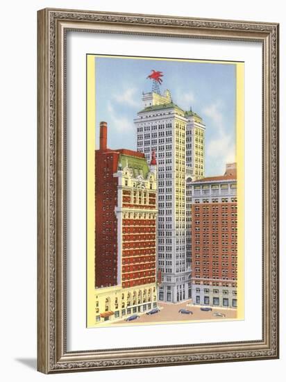 Magnolia Building, Dallas, Texas-null-Framed Art Print