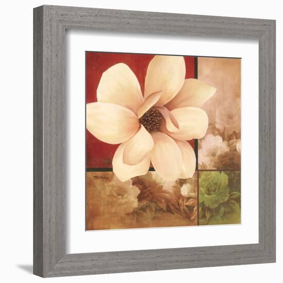 Magnolia Collage-TC Chiu-Framed Art Print