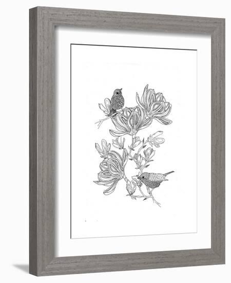 Magnolia Days-The Tangled Peacock-Framed Giclee Print