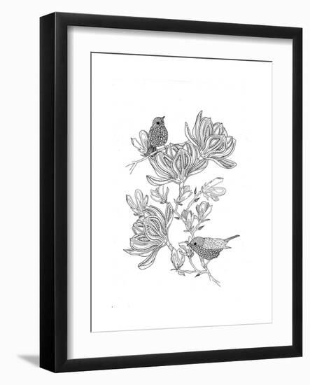 Magnolia Days-The Tangled Peacock-Framed Giclee Print