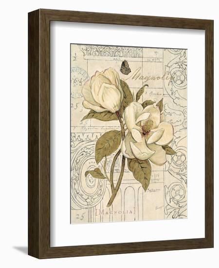 Magnolia Etching-Chad Barrett-Framed Art Print