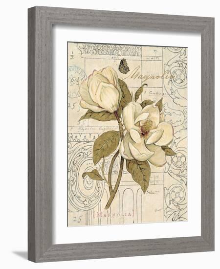 Magnolia Etching-Chad Barrett-Framed Art Print