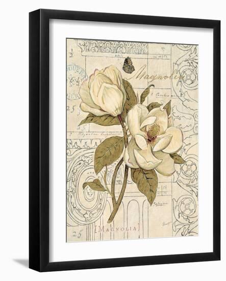 Magnolia Etching-Chad Barrett-Framed Art Print